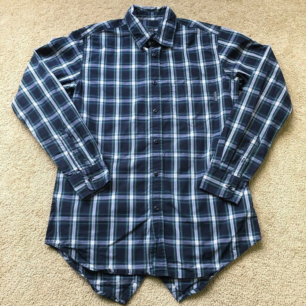 unyforme Men’s Plaid Long Sleeve Button Up Shirt